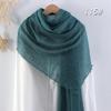 Sciarpa da donna in cotone lino seta - Per tutte le stagioni, colore unito, versatile foulard per testa e parasole