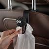 Cute Little Coal Ball Car Seat Back Hook Portable Auto Back Seat Organizer Hanger Storage Holder Auto Interior Accessories