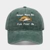 Le donne mi vogliono i pesci mi temono Cappellino da baseball ricamato Unisex Cotone lavato Cappello da sole estivo primaverile da pesca