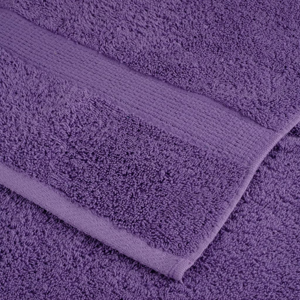 Vidaxl Ręczniki Premium Solund 10 Szt. Fioletowe, 70X140 Cm, 600 G/Cm²
