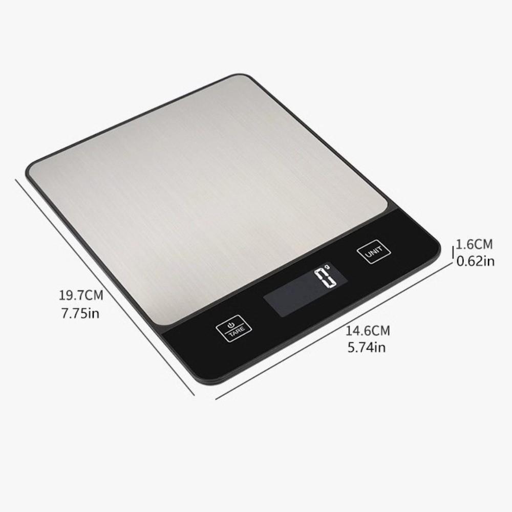 Stainless Steel Gram Scale Digital Display Kitchen Scale Easy To Clean Baking Scale  Food Measuring