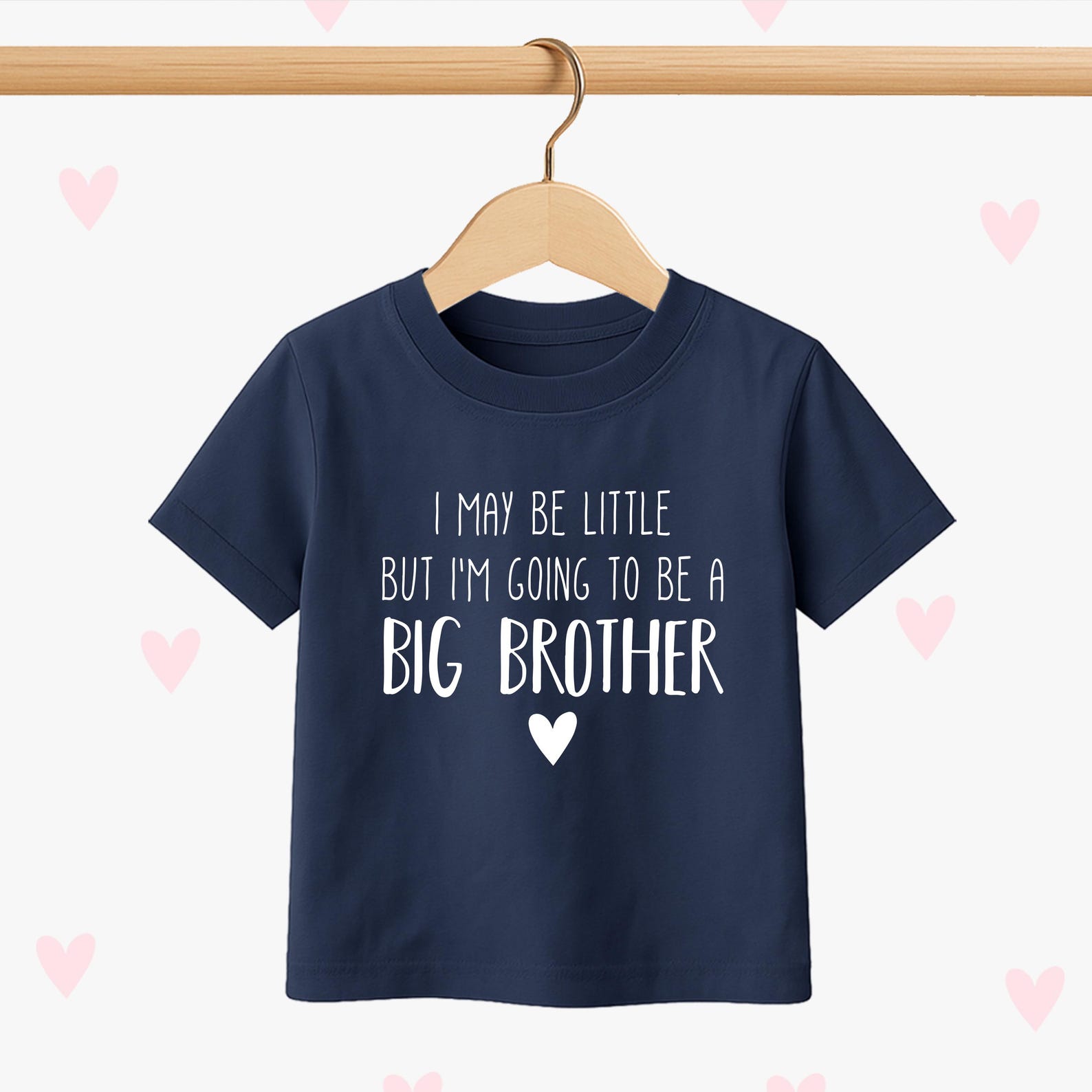 Big Brother Promotion T-Shirt: New Baby Announcet, Personalised Tee 110