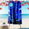 Glowing Eerie Pumpkin Tree Print Beach Towel, Quick Drying, Suitable for Travel, Outdoor Sports, Jogging, the Beach and Swimming, Gift