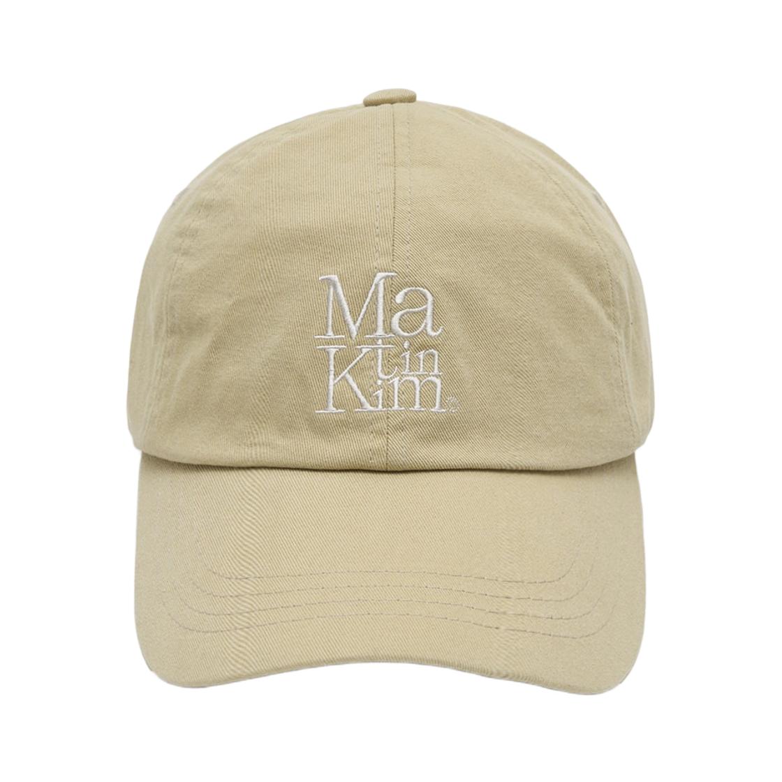 Matin Kim Matin Block Logo Ball Cap Beige ONE SIZE