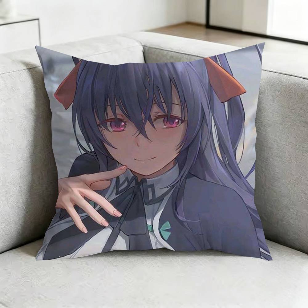 High School DxD AAkeno Himejima Square DoubleSided printed Pillow Case Bedroom Bedside Pillow Sofa Cushion Cover Gift