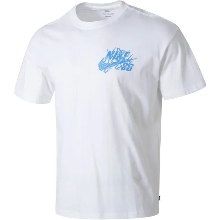 Nike SB Trička Pánská Bílá Kulatý výstřih Středně rovný střih FQ3720-100