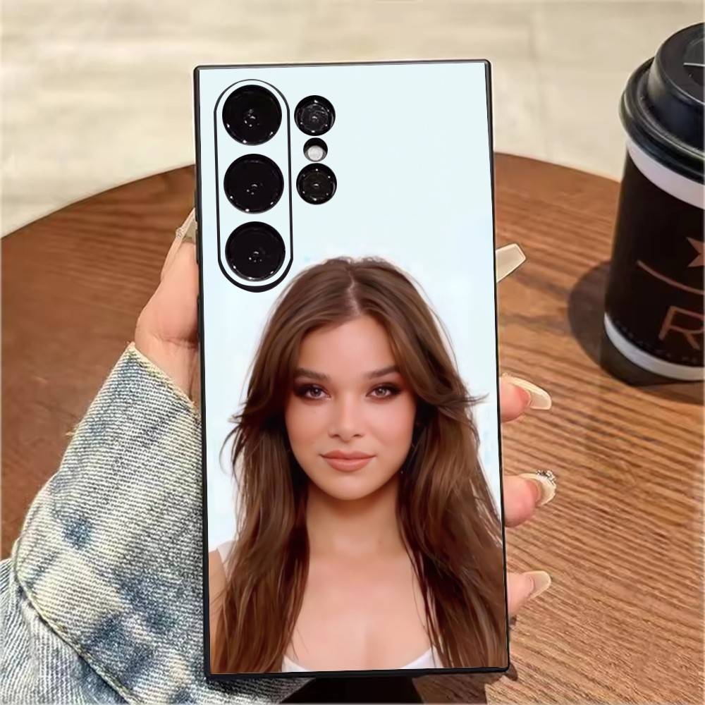 Aesthetic H-Hailee S-Steinfeld HD-Printing Phone Case For Samsung S25,S24,S21,S22,S23,S20,Ultra,S26,Plus,Fe,Note,5G Black Cover