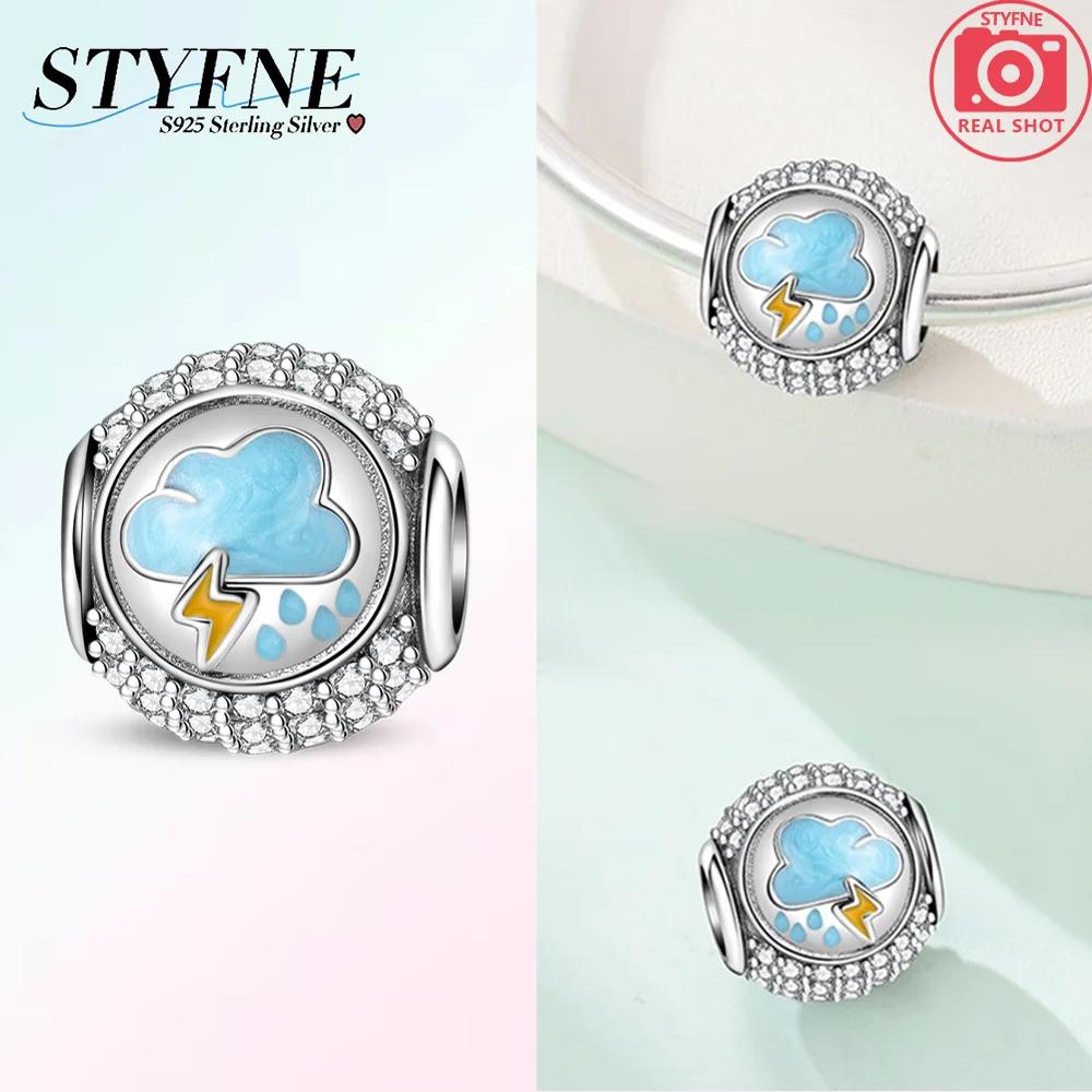 Silver 925 Van Gogh Heart Colorful Butterfly Beads Luminous Firely Charms Fit Bracelet for Women DIY Fine Jewelry Gift
