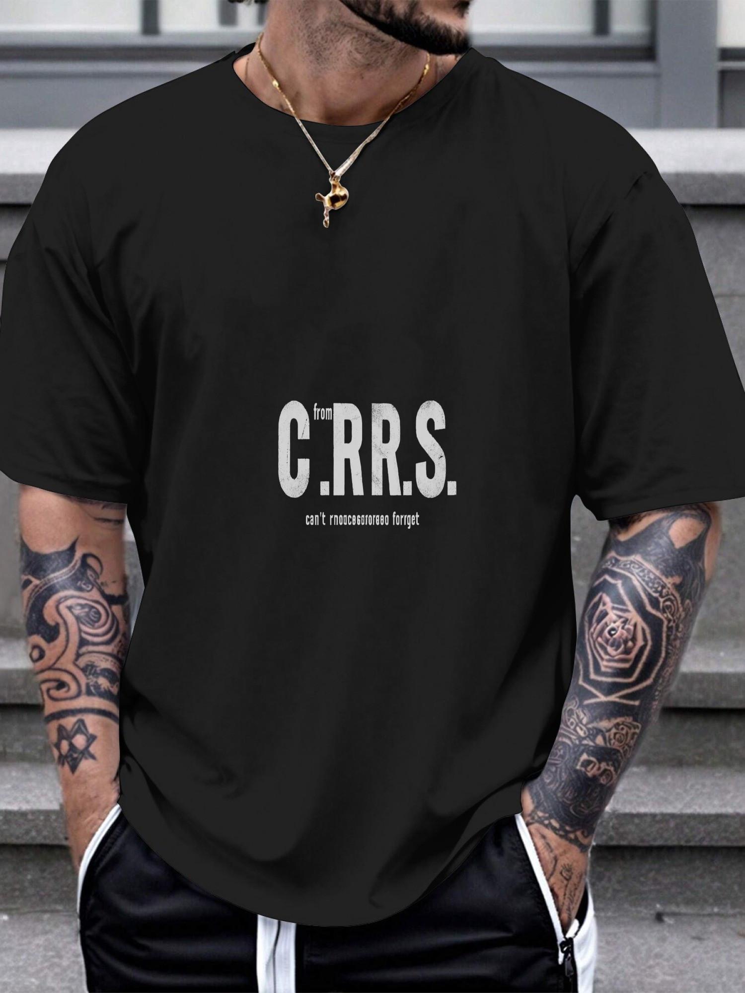 1pc intriged bold typography black and white T-shirt S