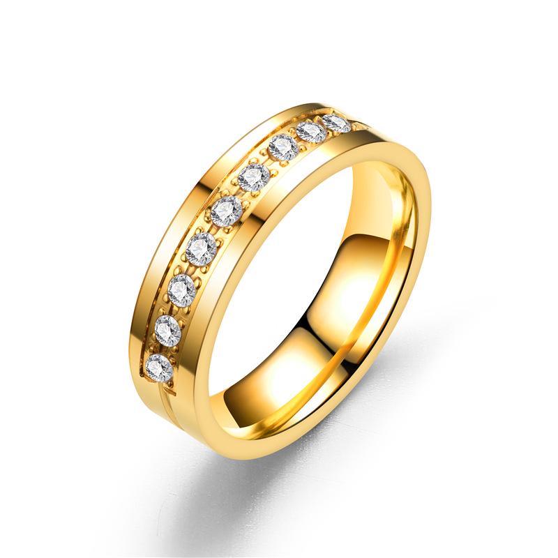 Μοντέρνες Βέρες Δαχτυλίδια για Γυναίκες Άνδρες Δώρο Αγάπης Χρυσόχρωμο Ανοξείδωτο Ατσάλι Υπόσχεση Ζευγαριού Κοσμήματα