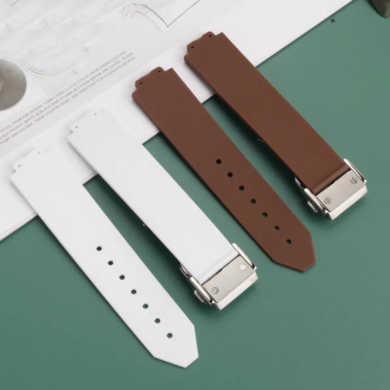 Accesorios para Relojes para HUBLOT BIG BANG Correa de Silicona Impermeable para Reloj de Mujer Pulsera de Goma 20*13mm