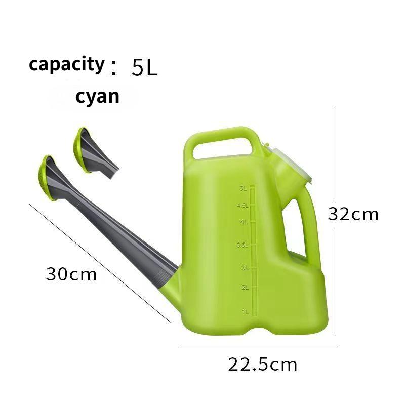 Large Thiened 5L Plastic Long Mouth Watering Can Gardening Household Flower Sprang Hose Garden Tool Flower Bed Sprayer