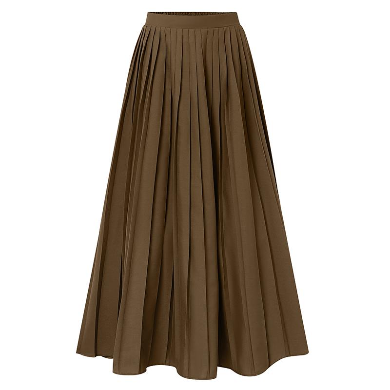 ZANZEA Lässige, elastische Taille, einfarbig, lockere, lange Röcke für Damen