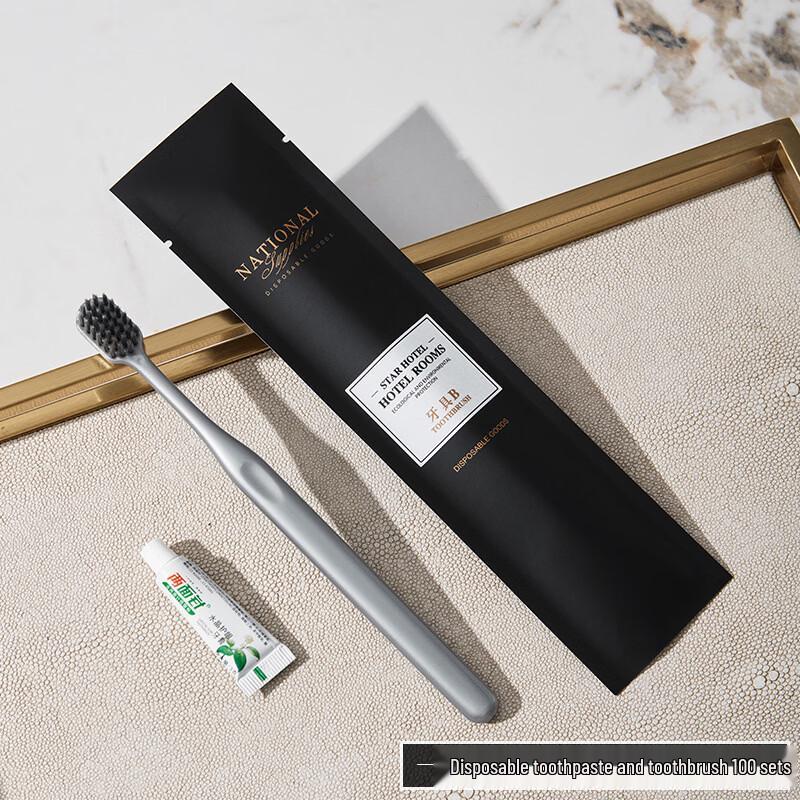 RANCRNUO Disposable Toothbrush & Toothpaste Set