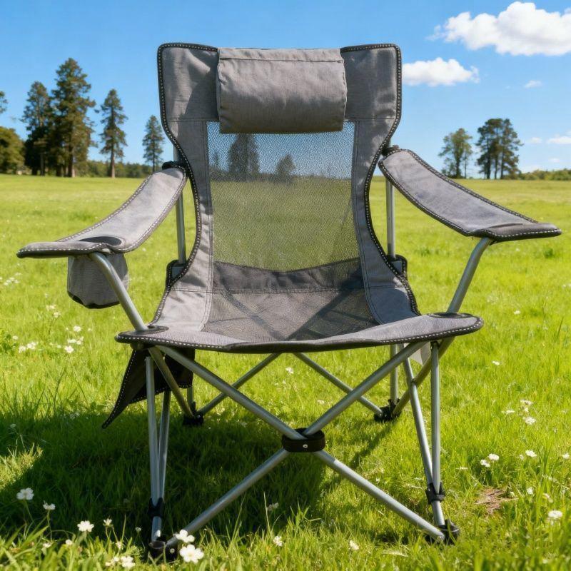 Portable High Back Folding Chair for Beach, Camping & Fishing