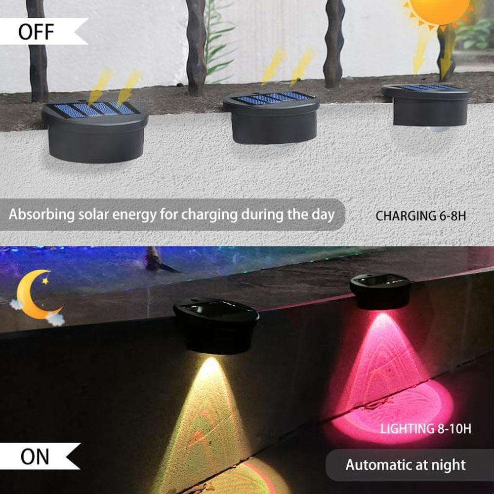 Solar Powered Swimming Pool Side Lights Colorful for Inground Pools Outdoor Waterproof Decorative Light For Garden Patio