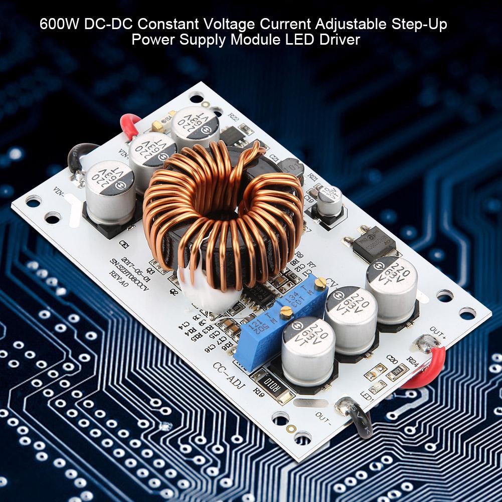 600W DC DC Constant Voltage Current Adjustable Step Up Power Supply Module LED Driver