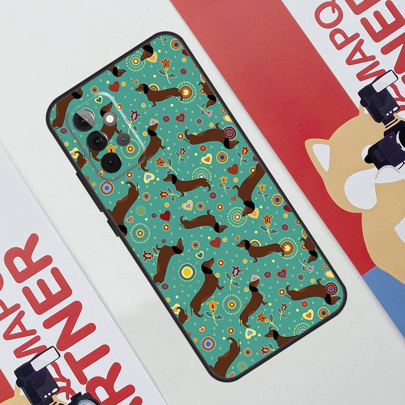 Dachshund Dog Case For Samsung Galaxy A36 A35 A55 A06 A16 A26 A56 A53 A32 A52 A33 A13 A14 A34 A54 A17 A15