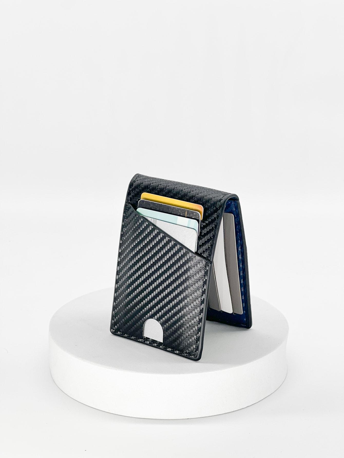 Fashion Business Carbon Fiber Men s Card Case Anti-theft Brush Multi Card Holder Card Case