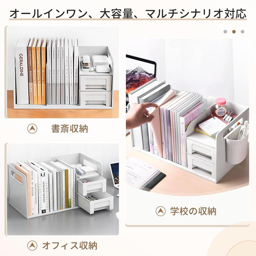 NAYIV Desktop Desk Book Desktop Organizer with Pen Thick HIPS Design with Handles and Includes Small Item Document Holds A4 Office and Organizes Your