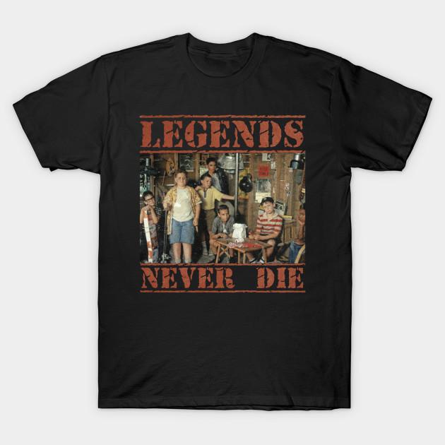 Men Black Print T-shirt Legends-Never-Die-Sandlot No-Cut Transfer Paper Print Cotton Tshirt XL чёрный