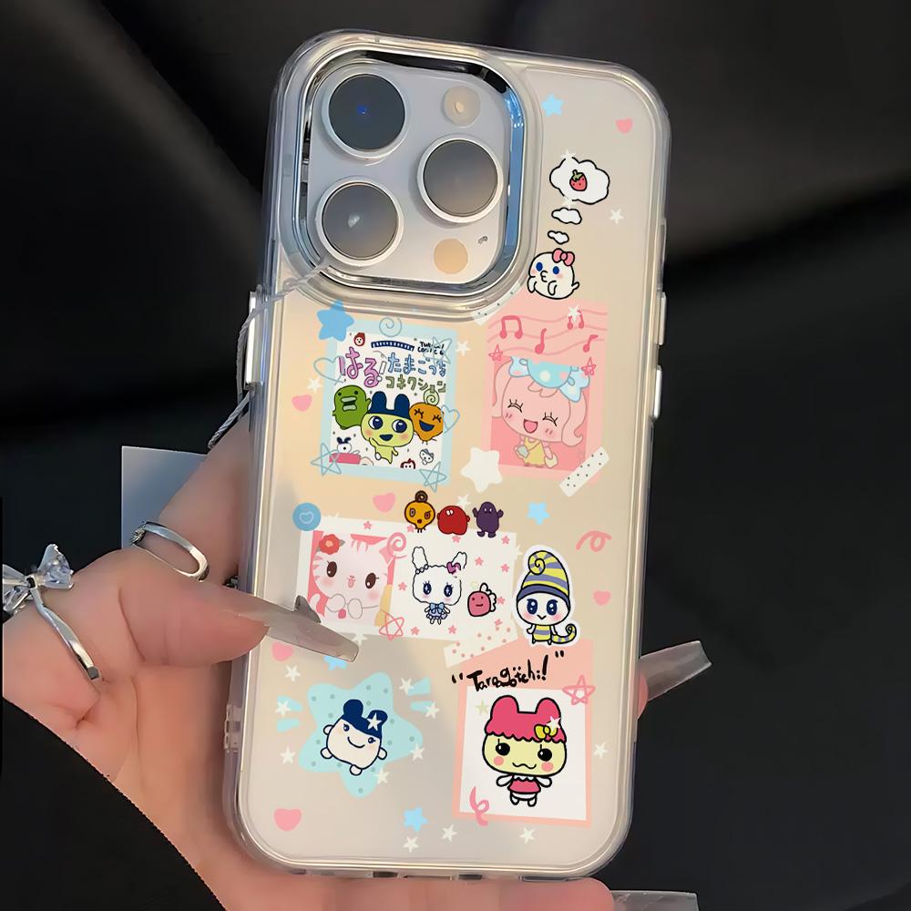 Cute Cartoon Role Tamagotchi Dog Phone Case For Samsung Galaxy A73 A16 A35 A55 A25 A15 A56 A54 A36 A34 A24 A26 4G 5G Soft Cover