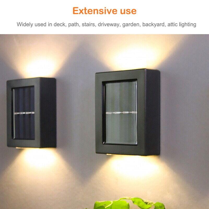 4xLED solární světlo Solární osvětlení Solární reflektor Venkovní zahradní světlo