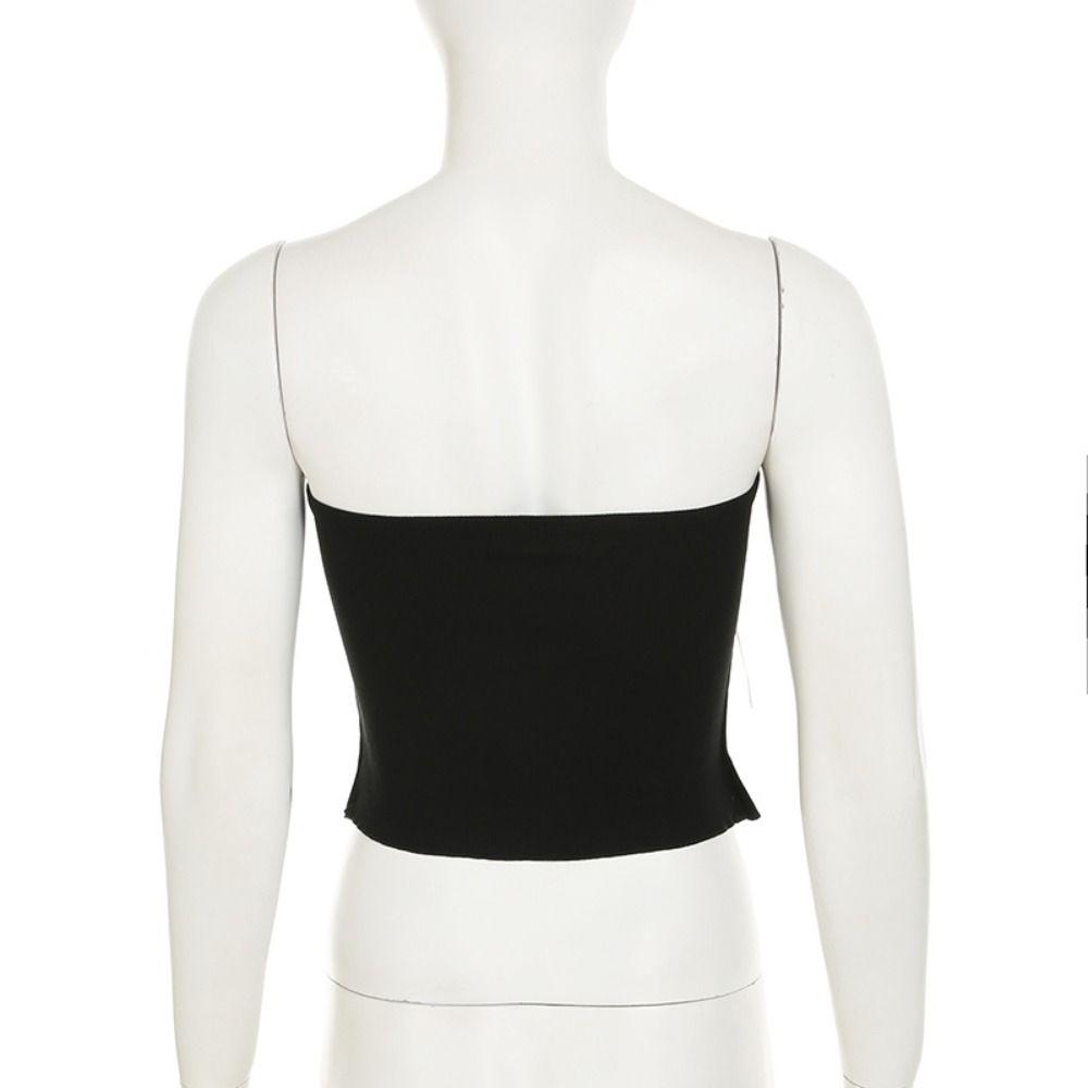 Mesh Flower Sweet Lace Vest Fake Two Pieces Sleeveless Crop Top Women Camisole  Women