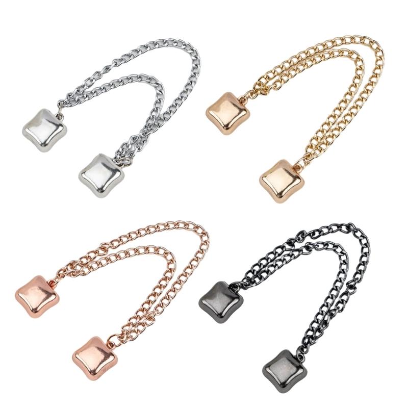 5Pieces Magnetic Pants Cuffs Fasteners, Pants Hems Fasteners Clip Strong Magnets Clip for Pants Trousers to Make Shorter