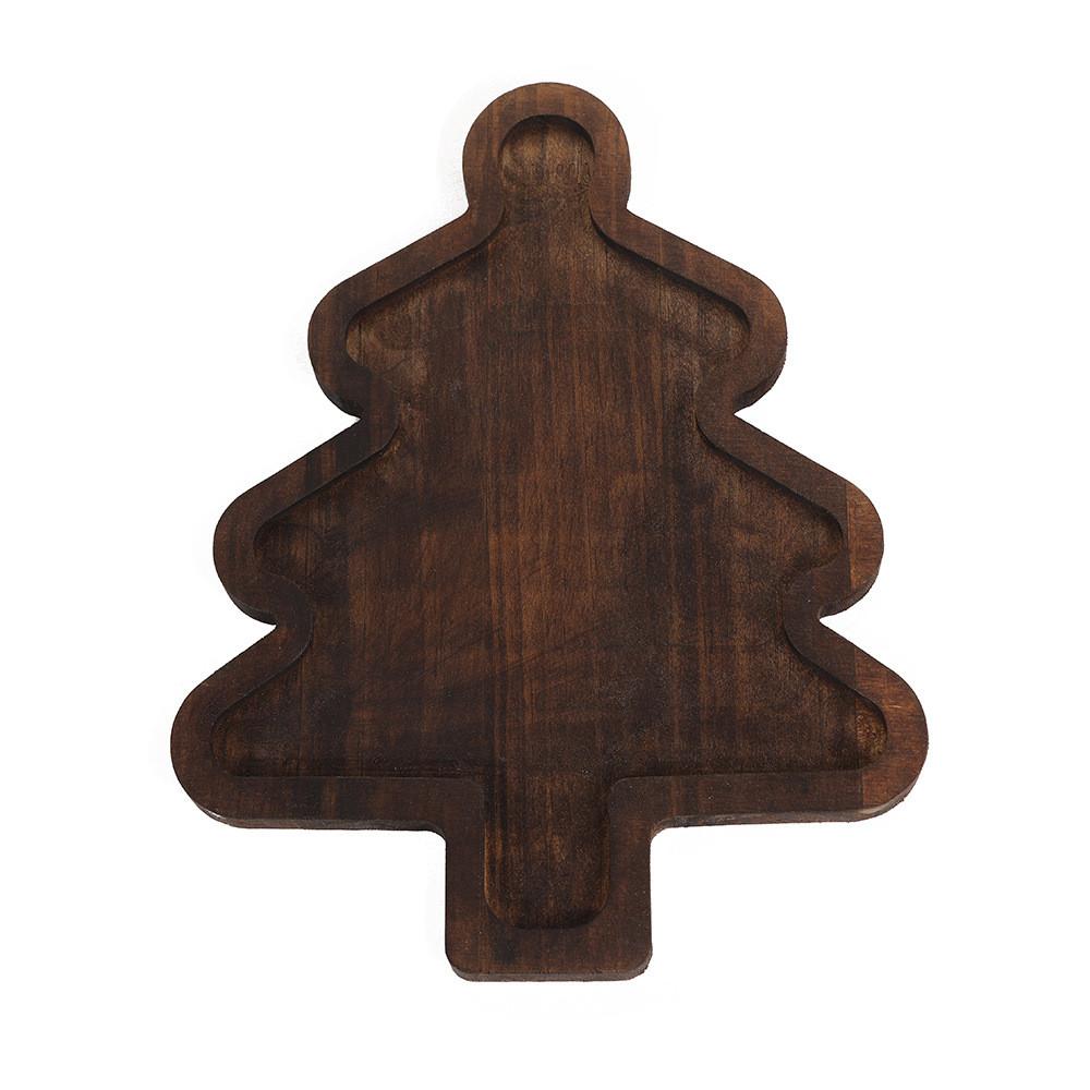 

Рождественский лоток для столовых приборов Деревянная рождественская елка Фруктовая тарелка Десертные тарелки Кухонные инструменты Christmas Tree