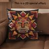 2D Boho Maya Sun Geometric Throw Pillow Cases** Pattern Cushion Cover Suitable For Sofa Bedroom Car Pillow Cover