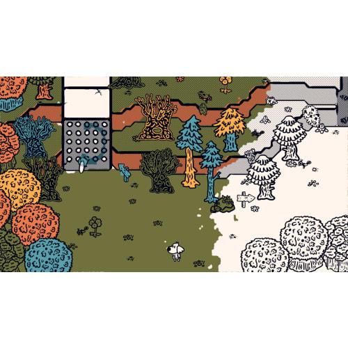 Chicory: A Colorful Story DELUXE EDITION -Switch [Bonus] Regular Edition (front and Back Jacket + Mini Coloring Book), Three-sided Back Case, Mini Mag