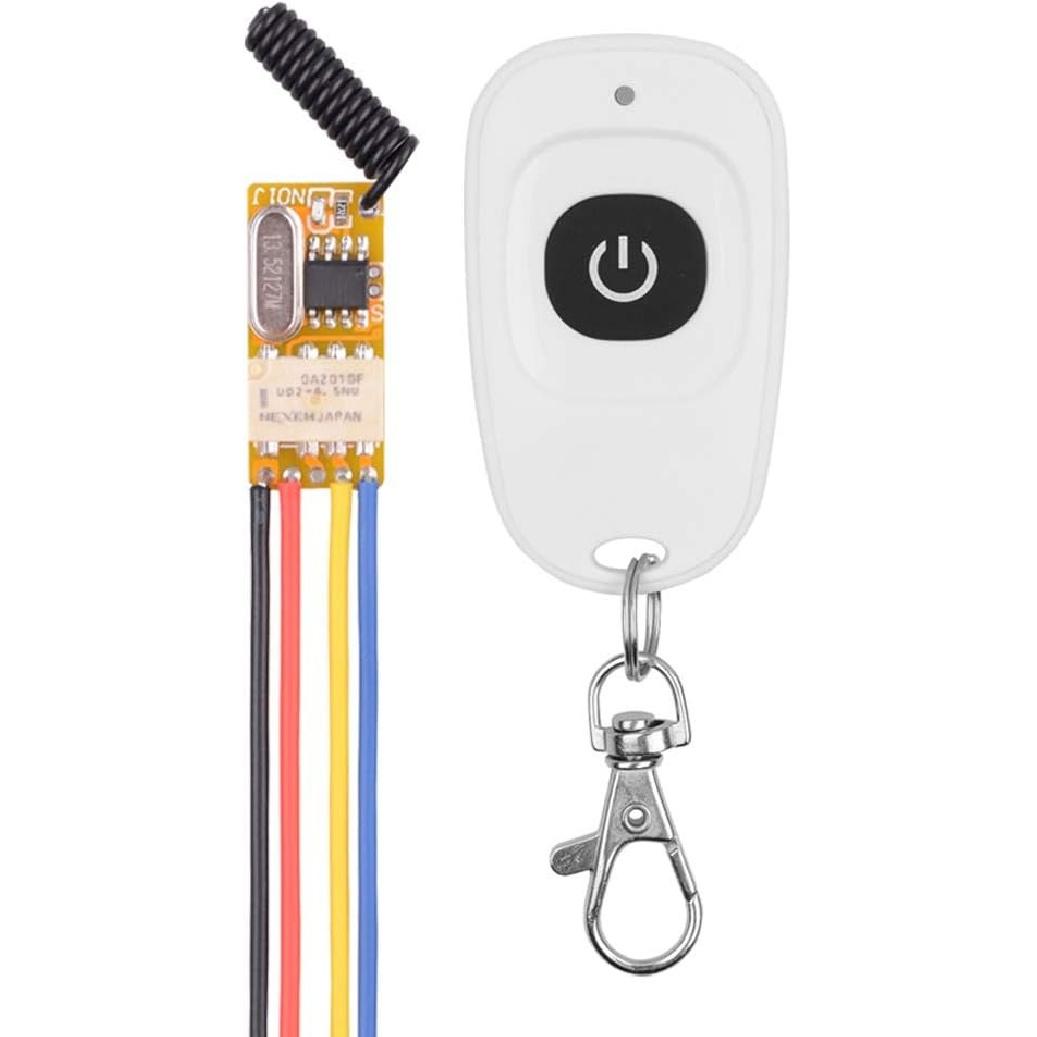 3.7V - 12V 5V Mini Size Relay Remote Control Switch, 433Mhz Wireless RF Momen