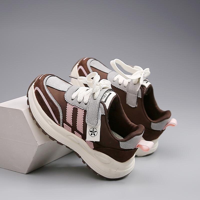 Children's Baby Shoes 2025 New Korean Version of Small and Medium-sized Boys' Sports Shoes Girls' Forrest Gump Shoes Fashionable and Versatile New Mo