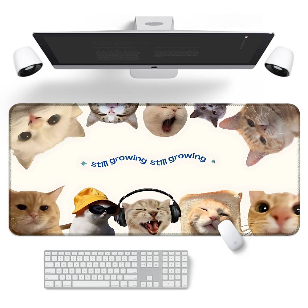 Cat Funny Cute Mouse Pad Rubber Thicken Overlock Gaming Table Mat Office Computer Keyboard Pad PC Mousepad