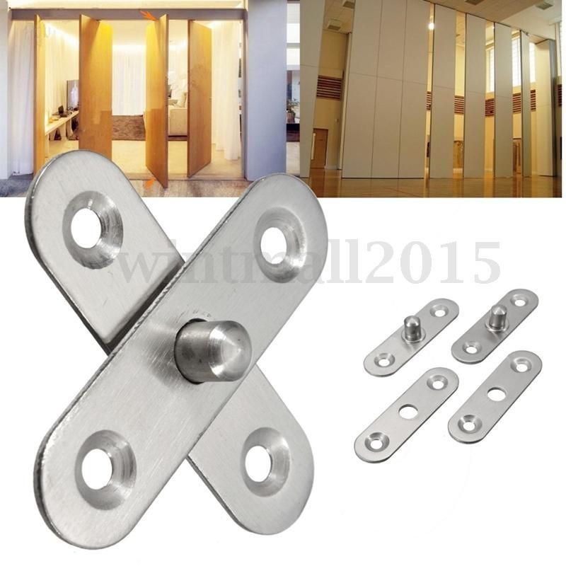 Charnière De Porte Pivotante 100 Mm - Acier Inoxydable - Rotation 360° - Marque Uxcell - Neuf