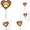 Cute Animal Dog Claws Rusting and Decorating Iron Garden Love Decoration