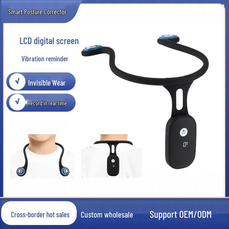 

Smart Silicone Posture Corrector for Adults & Kids - Auto-Sensing Anti-Hunchback Support One Size чорний