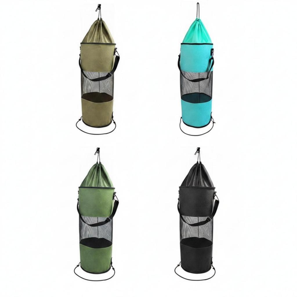 Marine Trash Bag Mesh Boat Garbage Drawstring Hanging Holder for
