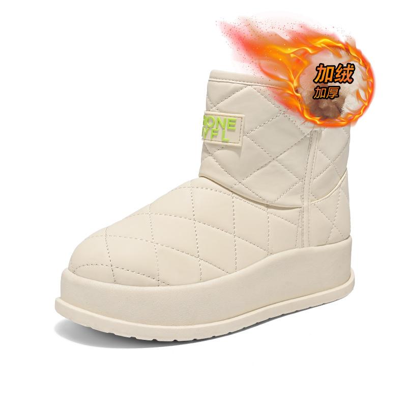 Snow boots women's 2025 winter new women's shoes short tube thermal cotton shoes piled thickened shoes women's boots shoes women's MX7807