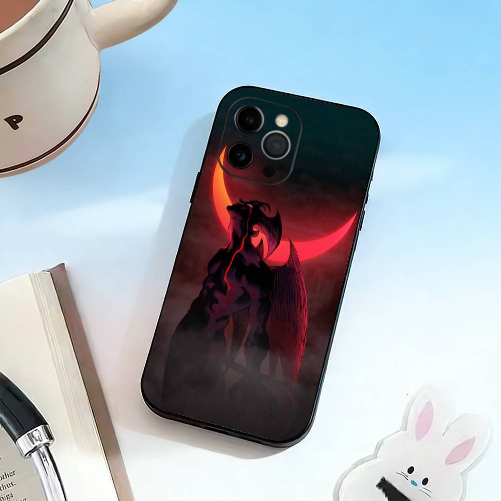 DC-Devilman C-Crybaby Handyhülle Für iPhone 17,16,15,14,13,12,11 Plus,Pro Max,XS,Weiche Silikon Schwarze Hülle