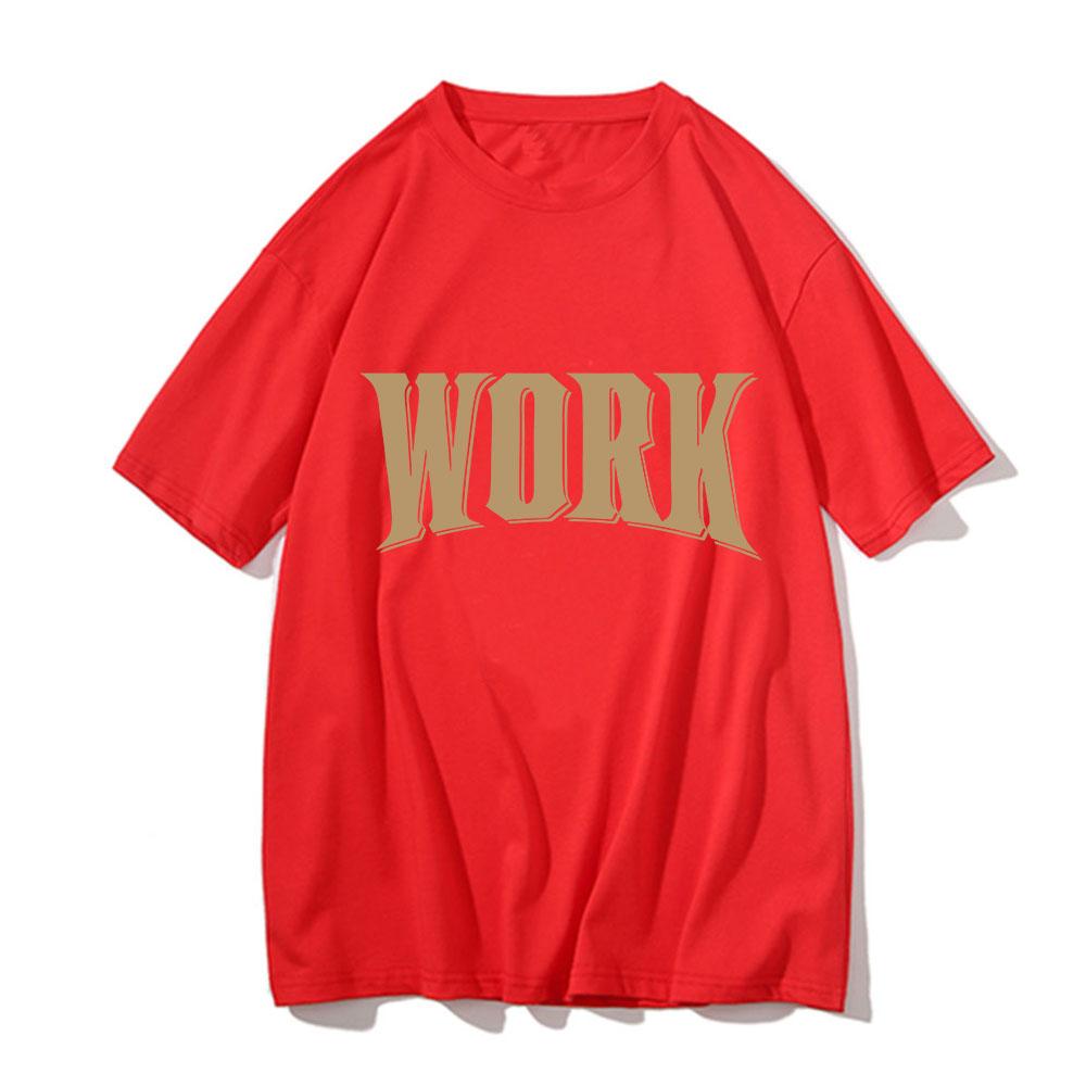 Ateez Work Tshirt 2026 Album Funny Unisexunisex Tees Clothing Harajuku Tshirt Unisex Vintage Cotton Tops Hip Hop Short Sleeve