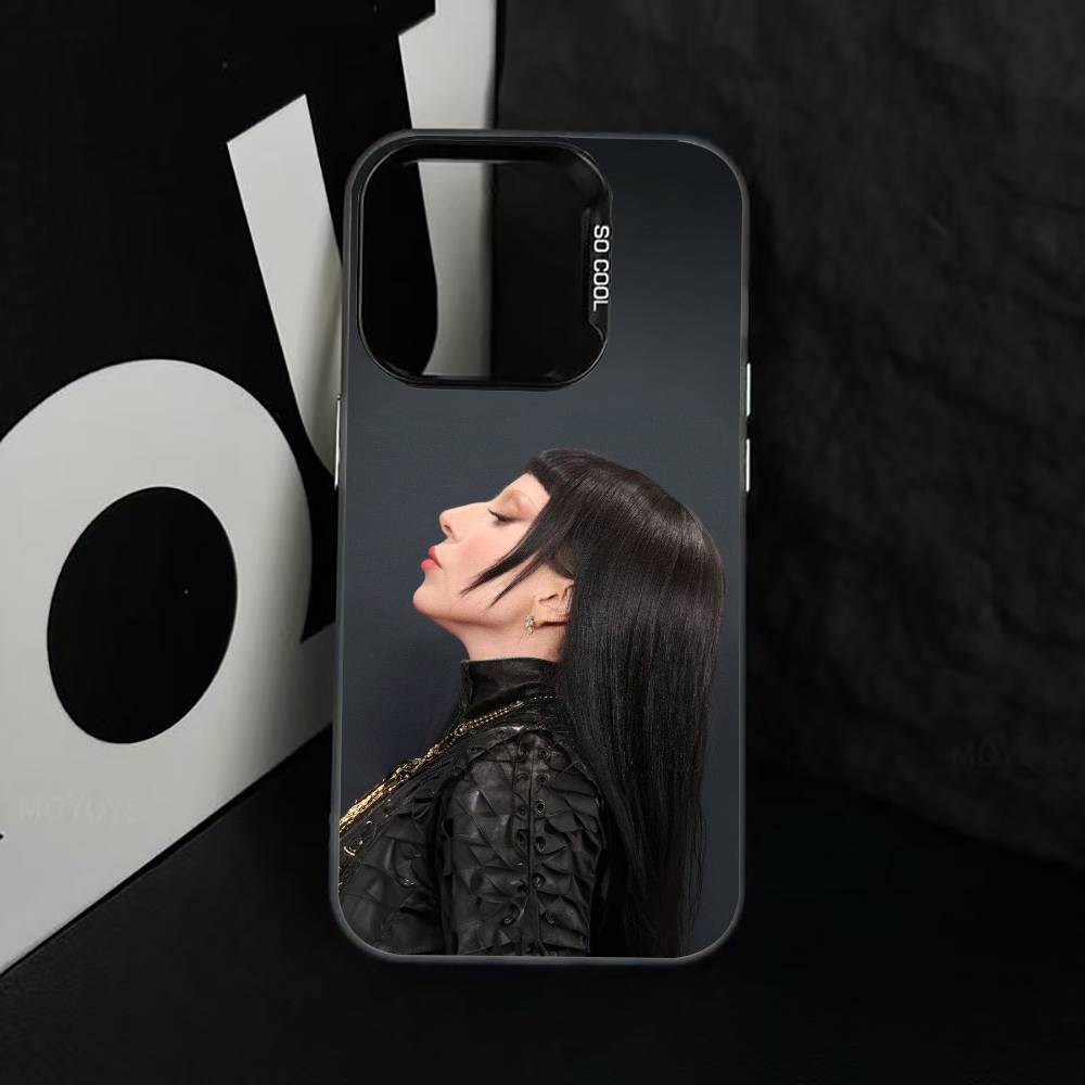 G-Gaga L-L Phone Case For iPhone 17,16,15,14,13,12,11 Plus,Pro Max,XS,Colored Silver Plated Inside Cover