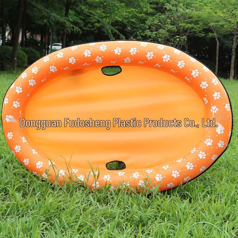 PVC Inflatable Pet Float: Cat & Dog Swimming Ring with Printed Logo - Available In 8 Colors