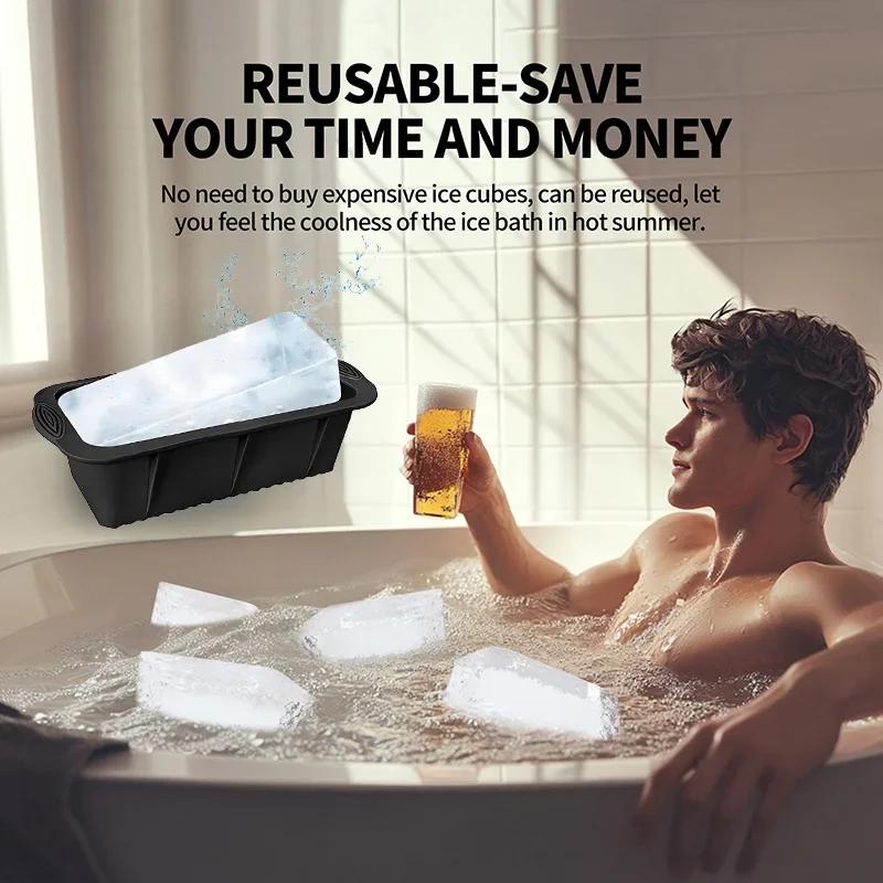 Silikonform för limpa Non-Stick Brödform Kök Brödform Form för Bakning Köttfärslimpa Isblock och Lätt Släpp