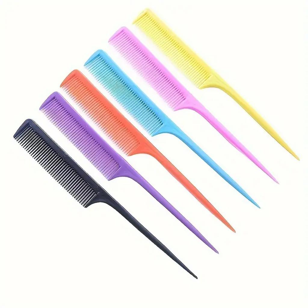 Rat Tail Comb Picking Comb Plastic Hairdressing Comb Anti-static Hair Styling Comb For Barber Salon Home Use