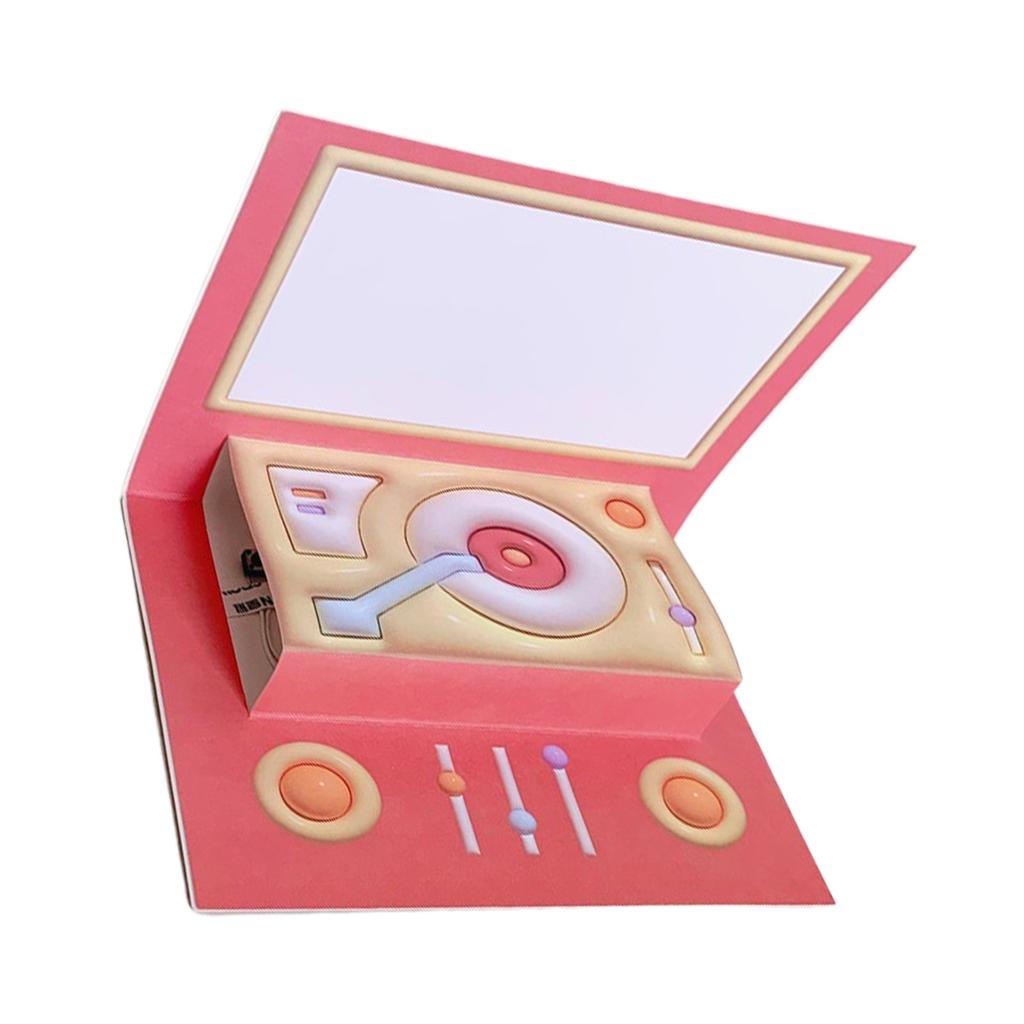 Mother Day Greetings Card 3D Phonograph Pop Up Card Birthday Card Gift Cards For Valentines Day Graduation Anniversary