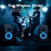 Karaoke Machine with 2 Wireless Mics,10" Woofer 500W Peak Power Big Portable Bluetooth Speaker with Bass/Treble Adjustment,Rolling Wheels and Trolley