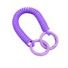 Colorful Retractable Keychain Spring Rope Anti-Lost Card Holder Strap Spiral Phone Lanyard  Student