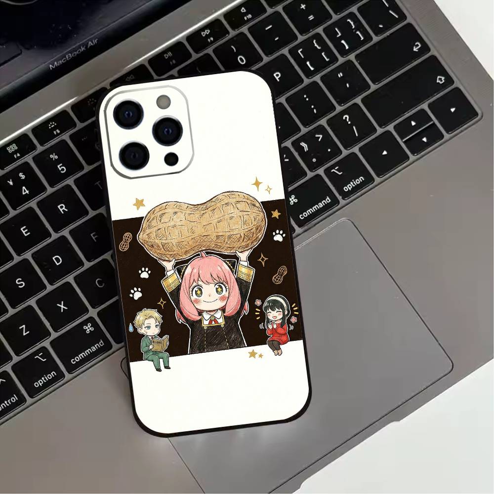 

Чехол для телефона Spy x F-Family для iPhone 17,16,15,14,13,12,11 Plus,Pro Max,XS, Мягкий силиконовый черный чехол iPhone14